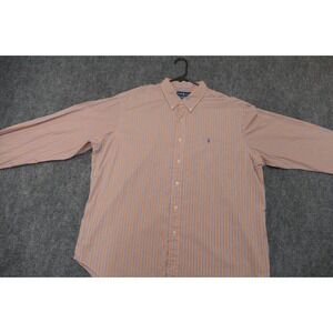 Ralph Lauren Mens XXL Classic Fit Striped Long Sleeve Button Down Shirt vibrant